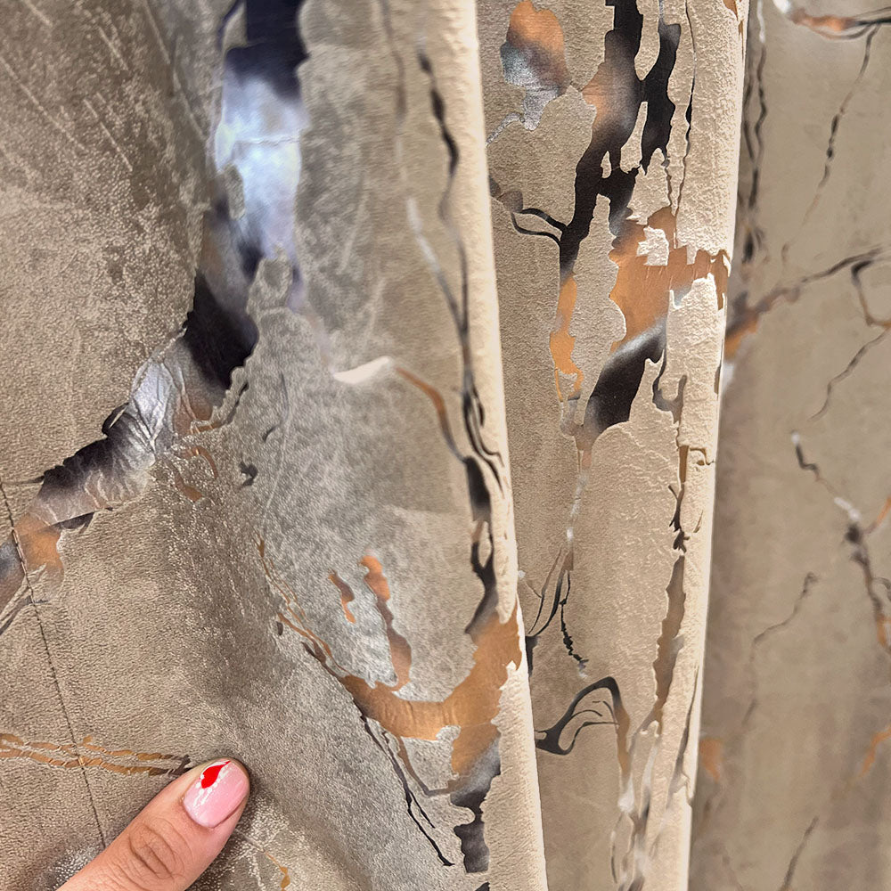 Velvet Curtain Emerald Luxury Beige Inserts (emerald 108)