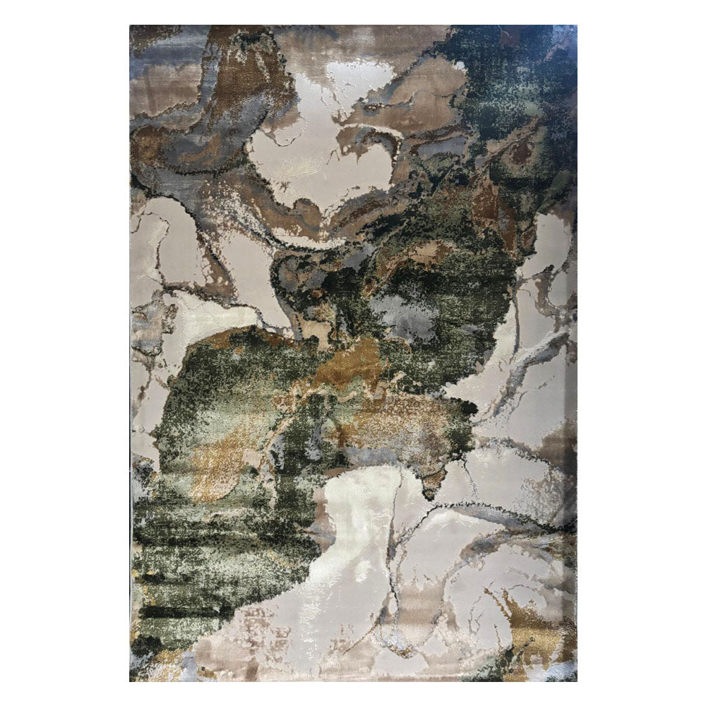 Apuseni Modern Grey Green Spots Rug H558A