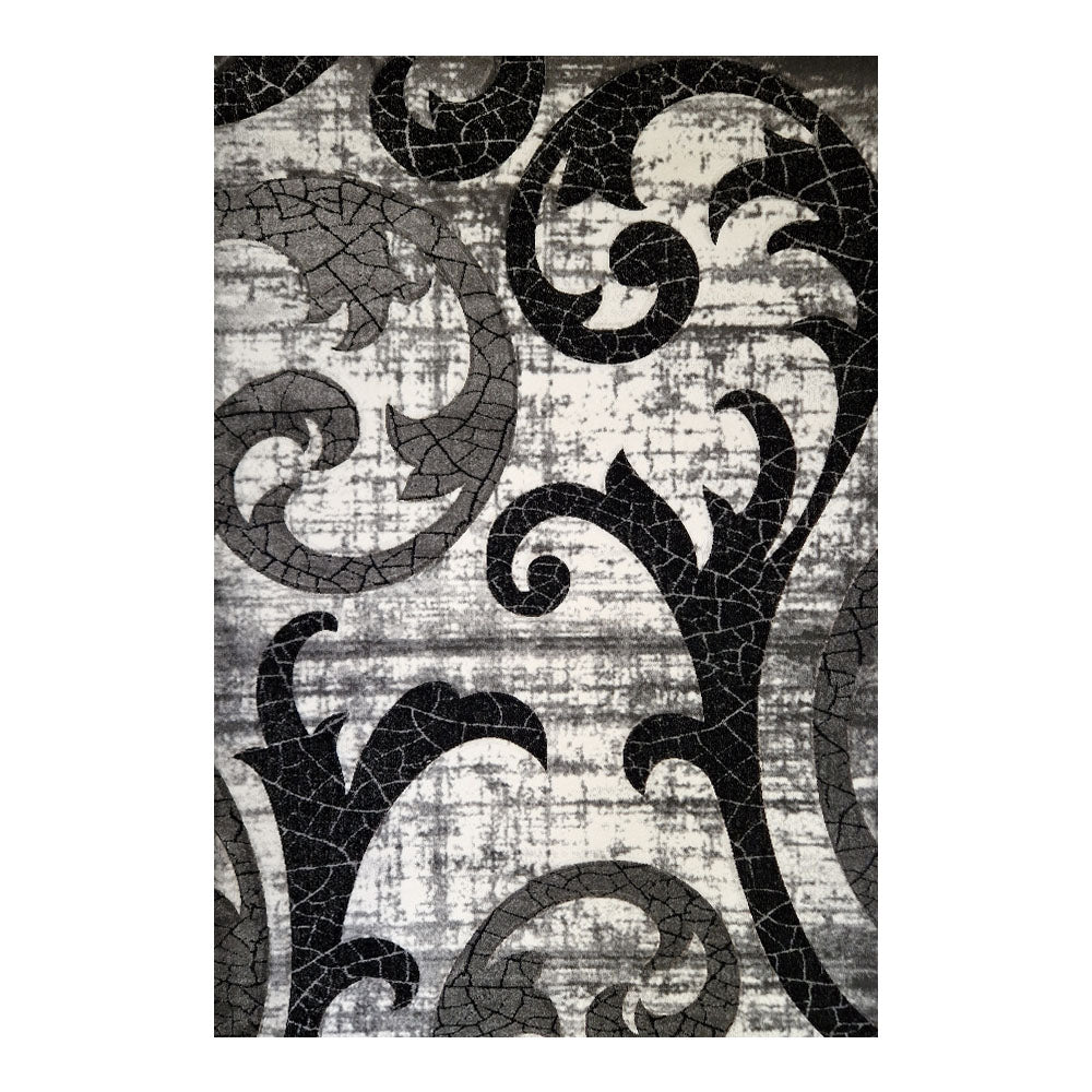 Romantic Forest Rug, Grey and Black