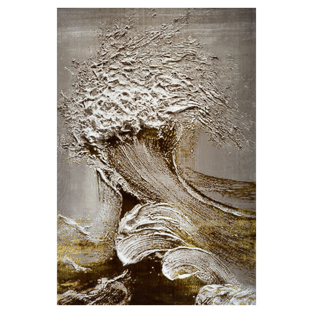 Cameleon Waves Beige Gold Rug