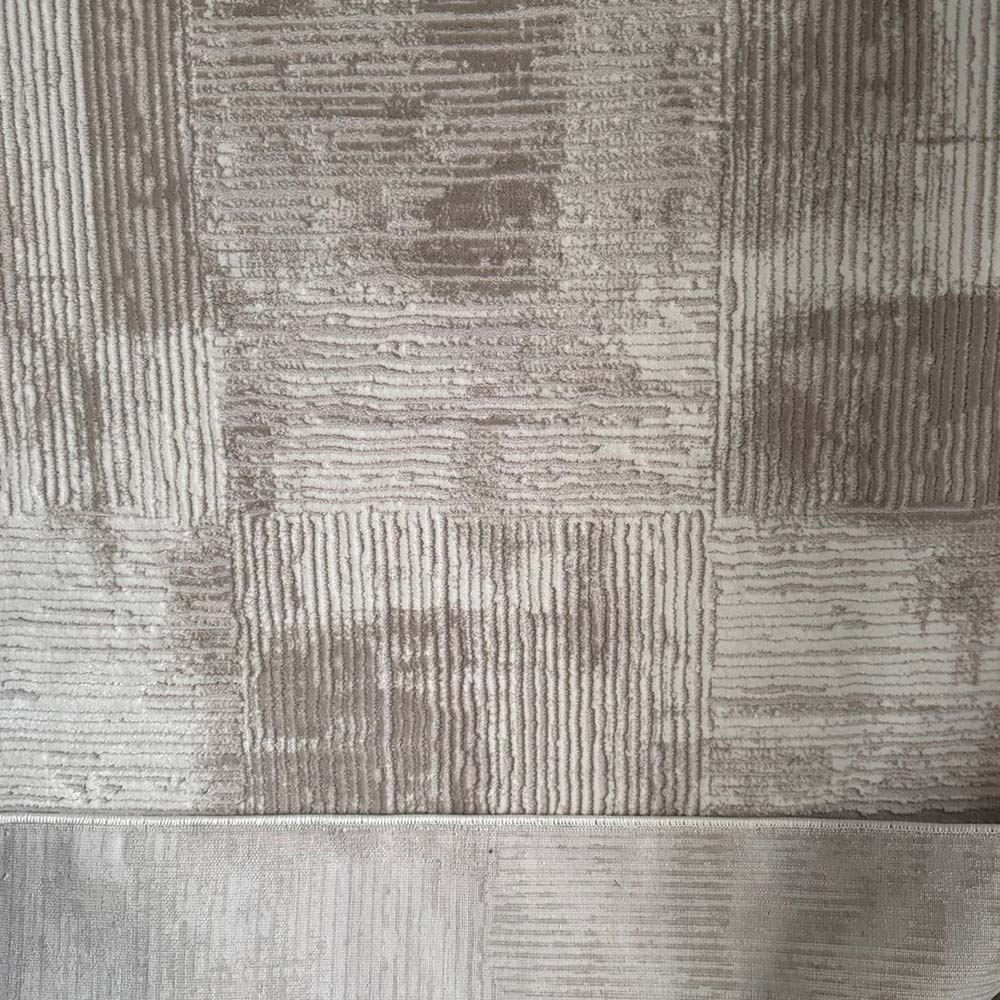 Porto Modern Cream Beige Geometric 72 Rug