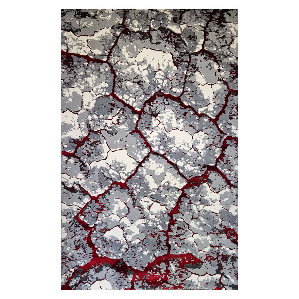 Milano Bedrock Cream Red Rug