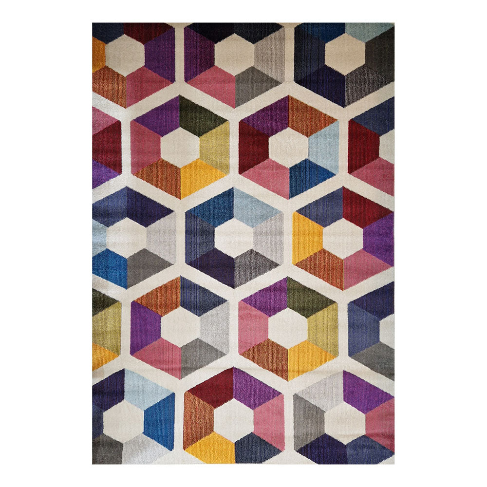 Casablanca Multicolor Hexagon I 67A Rug