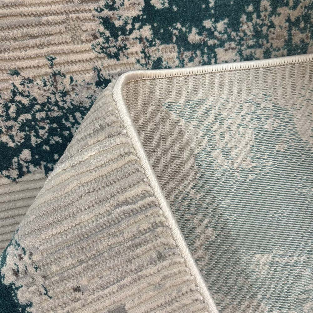 Antic New Home Grey Turquoise Rug