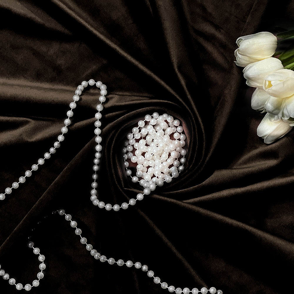 Dark Brown Velvet Curtain, 70% Opacity (107)