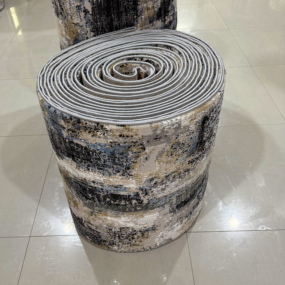 Ovidiu Grey Cream Blue Runner