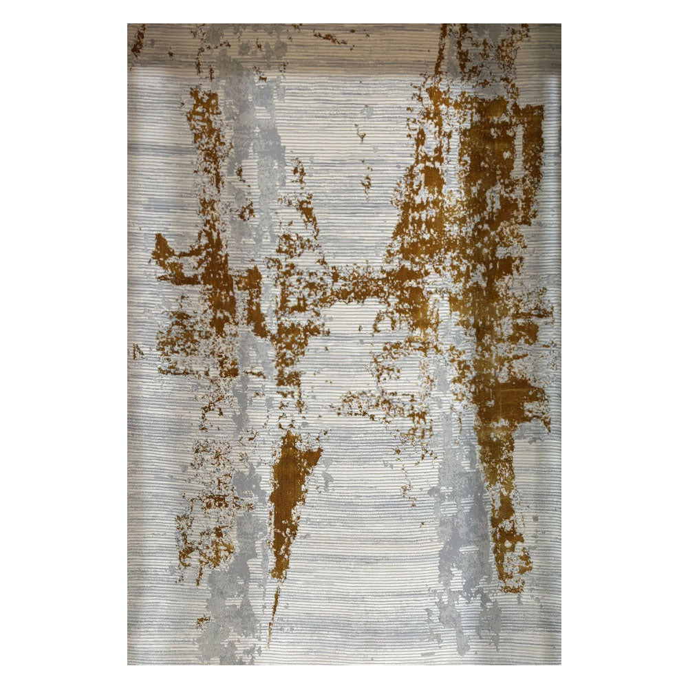 Antic New Home Grey Gold Rug