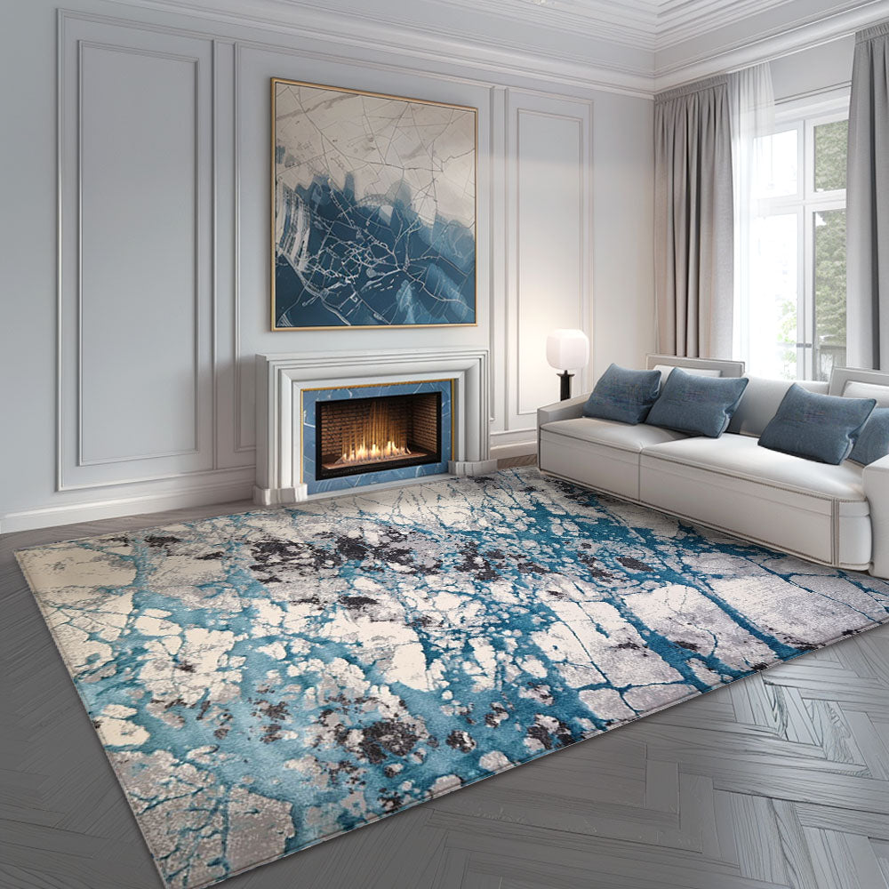 Milano Sandstorm Cream Turquoise Rug