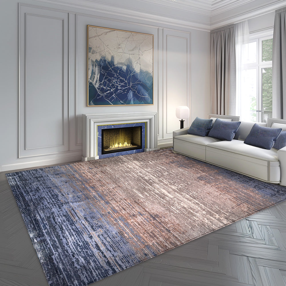 Apuseni Modern Grey Blue Lines Rug 554