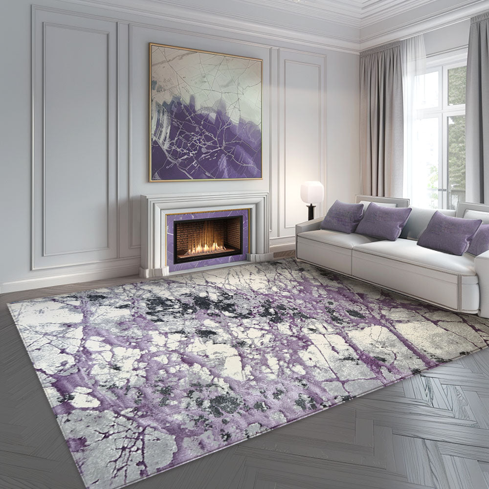 Milano Sandstorm Cream Lavender Rug