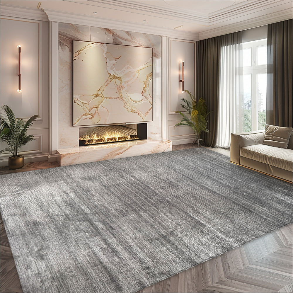 Hera Lux Modern Grey Lines Rug