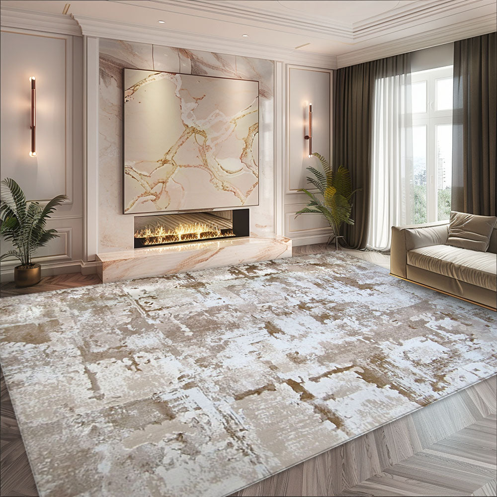 Hera Lux Modern Cream Beige Rug