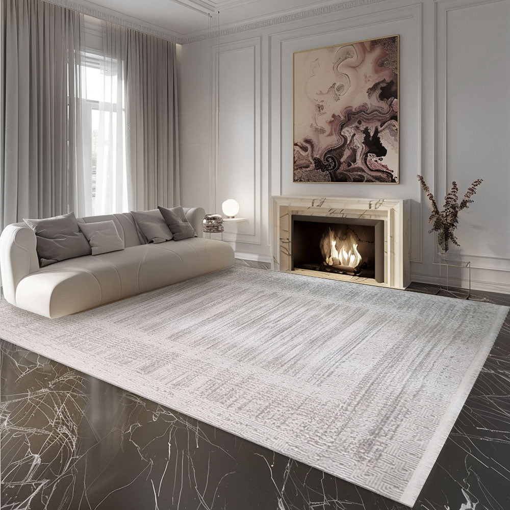 Porto Modern Cream Light Grey 854 Rug