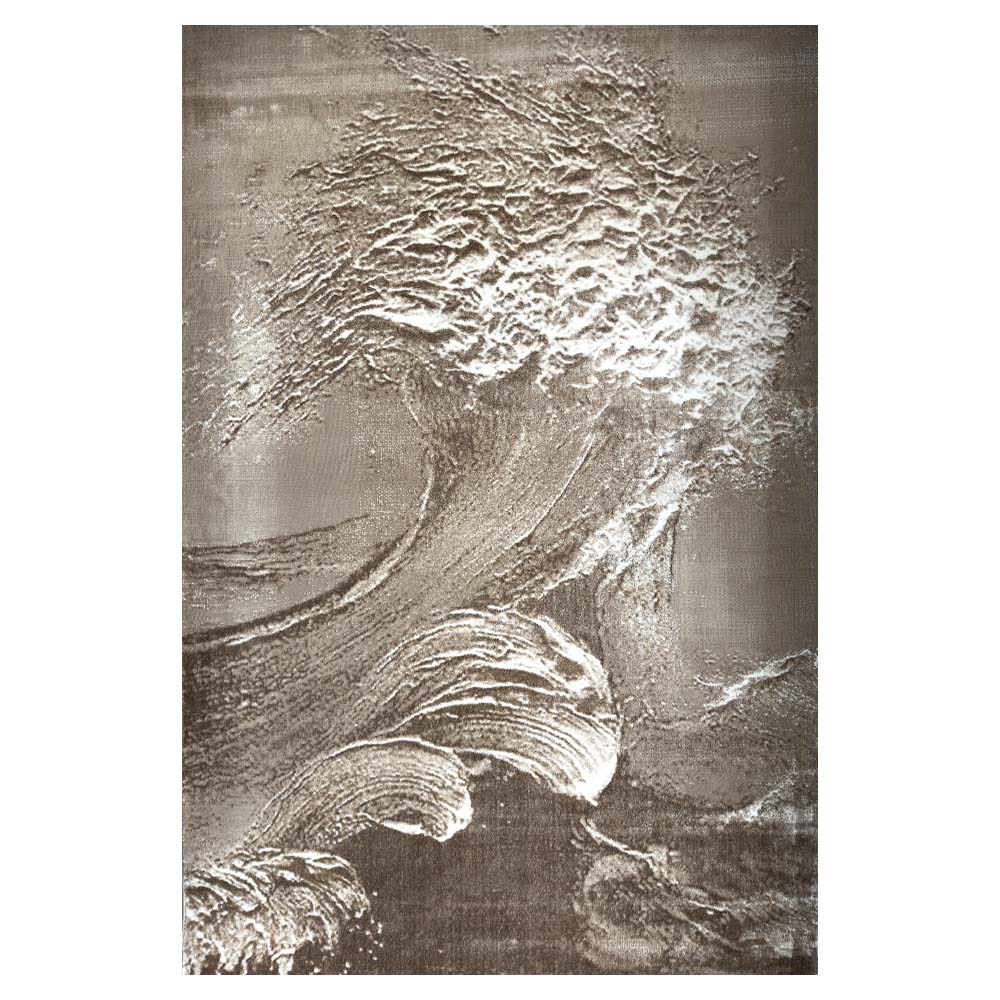 Cameleon Waves Beige Brown Rug