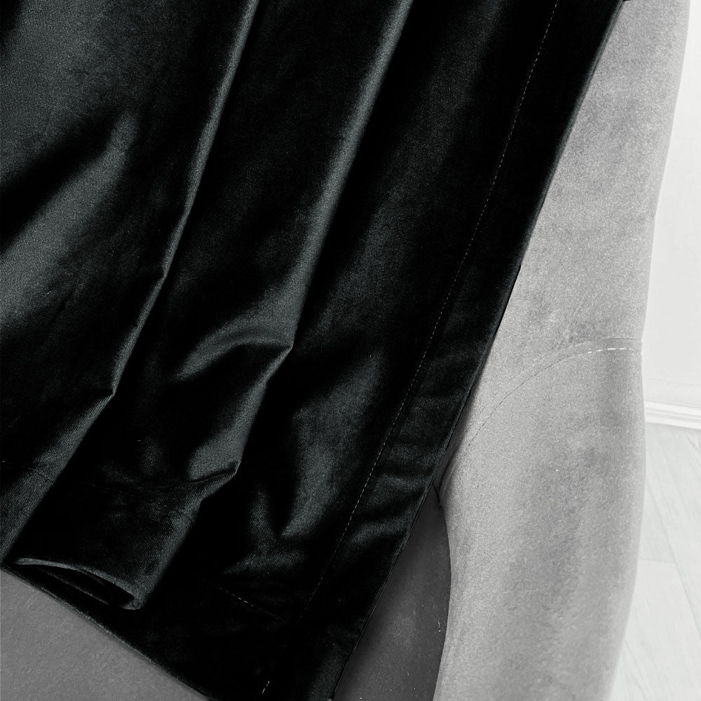 Black Velvet Curtain, 70% Opacity