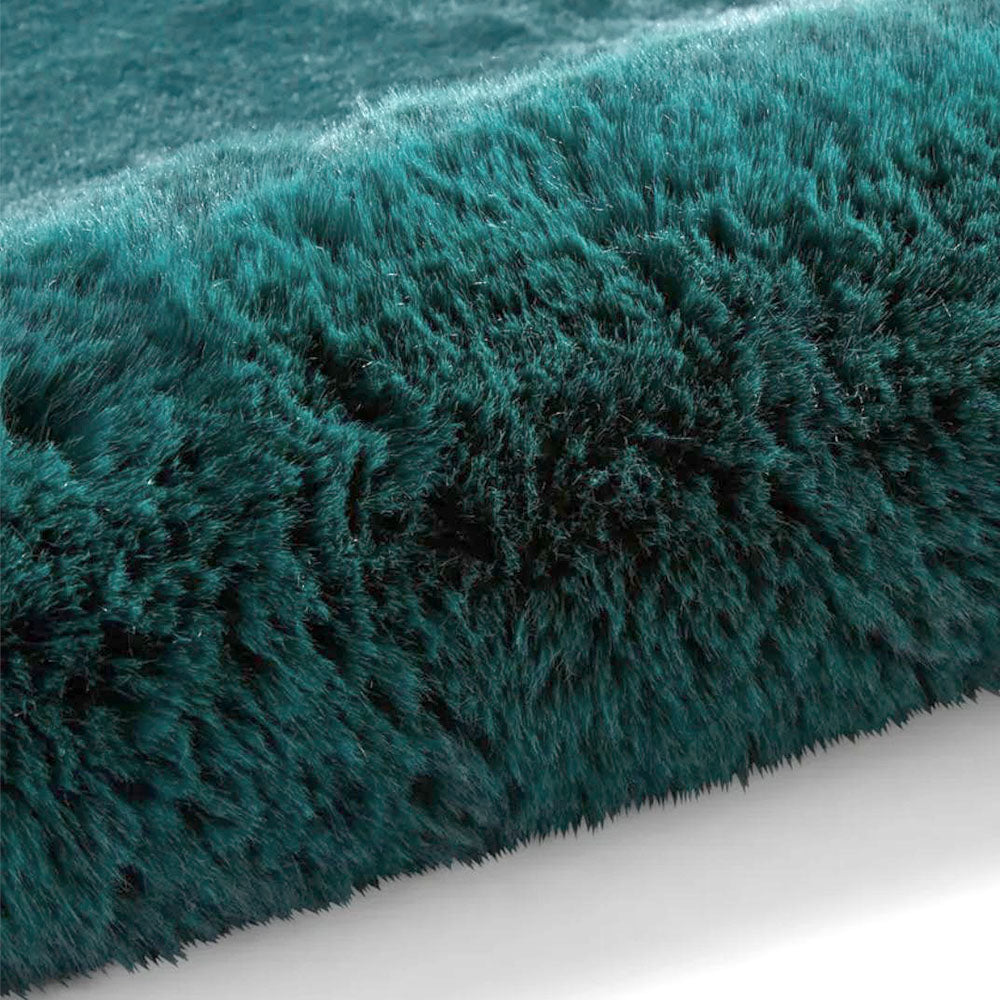 Fluffy Rabbit Veronico Rug, Turquoise