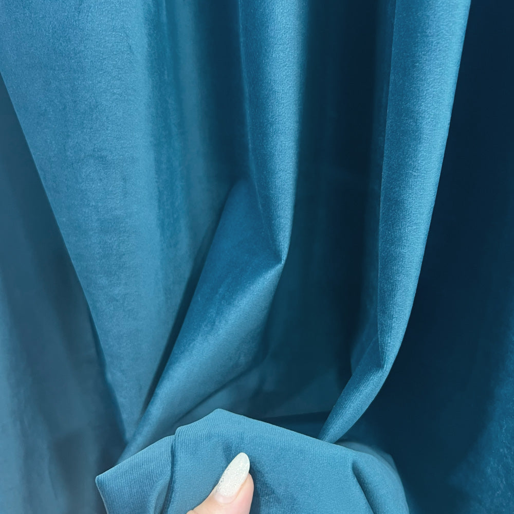 Blue Velvet Curtain, 70% Opacity (105)