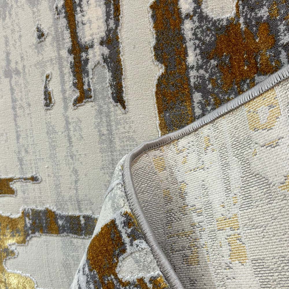 Antic New Home Grey Gold Rug