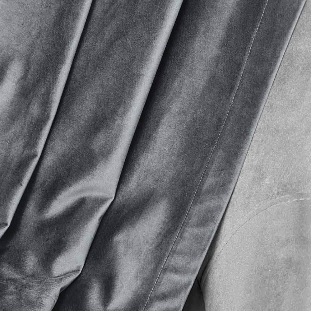 Silver Velvet Curtain, 70% Opacity (20)