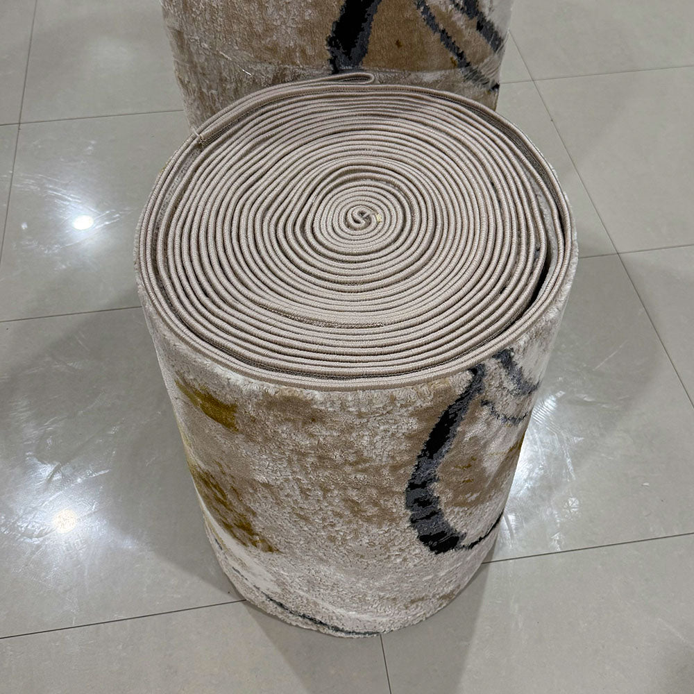 Yaman 55 Grey Gold Runner Rug