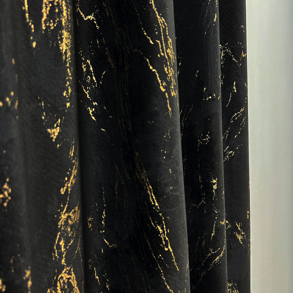 Velvet Curtain Luxury Black Inserts (GUE114)