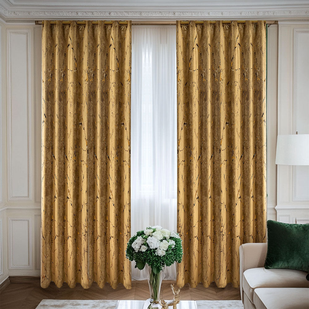 Velvet Curtain Emerald Luxury Gold Inserts (emerald 201)