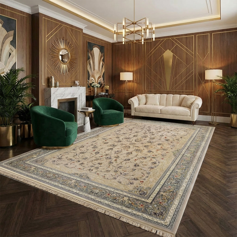 Persian Elegance Iran Beige Mocha Rug 1200