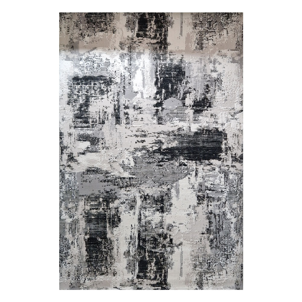 Ovidiu Modern Grey White Rug