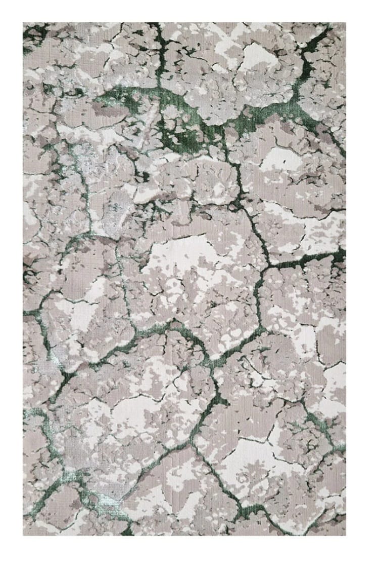 Milano Bedrock Cream Green Rug