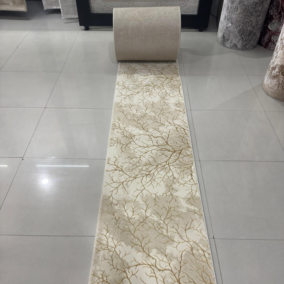 Elif Gold Cream Runner