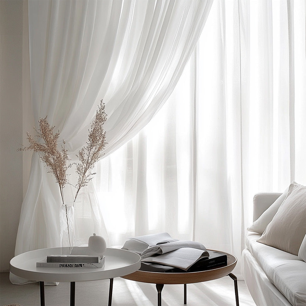Luchtig Synthetisch Zijde Gordijn