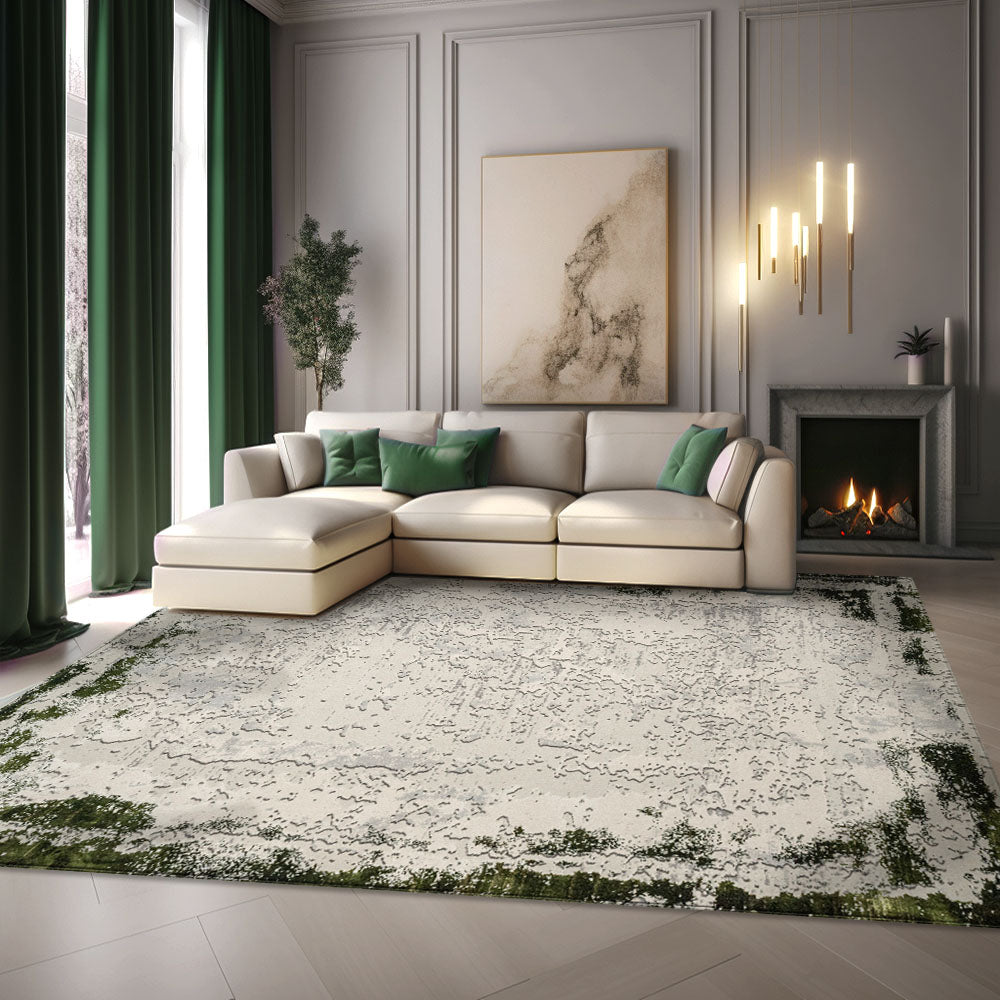 Antic Modern Kenar Grey Green Rug