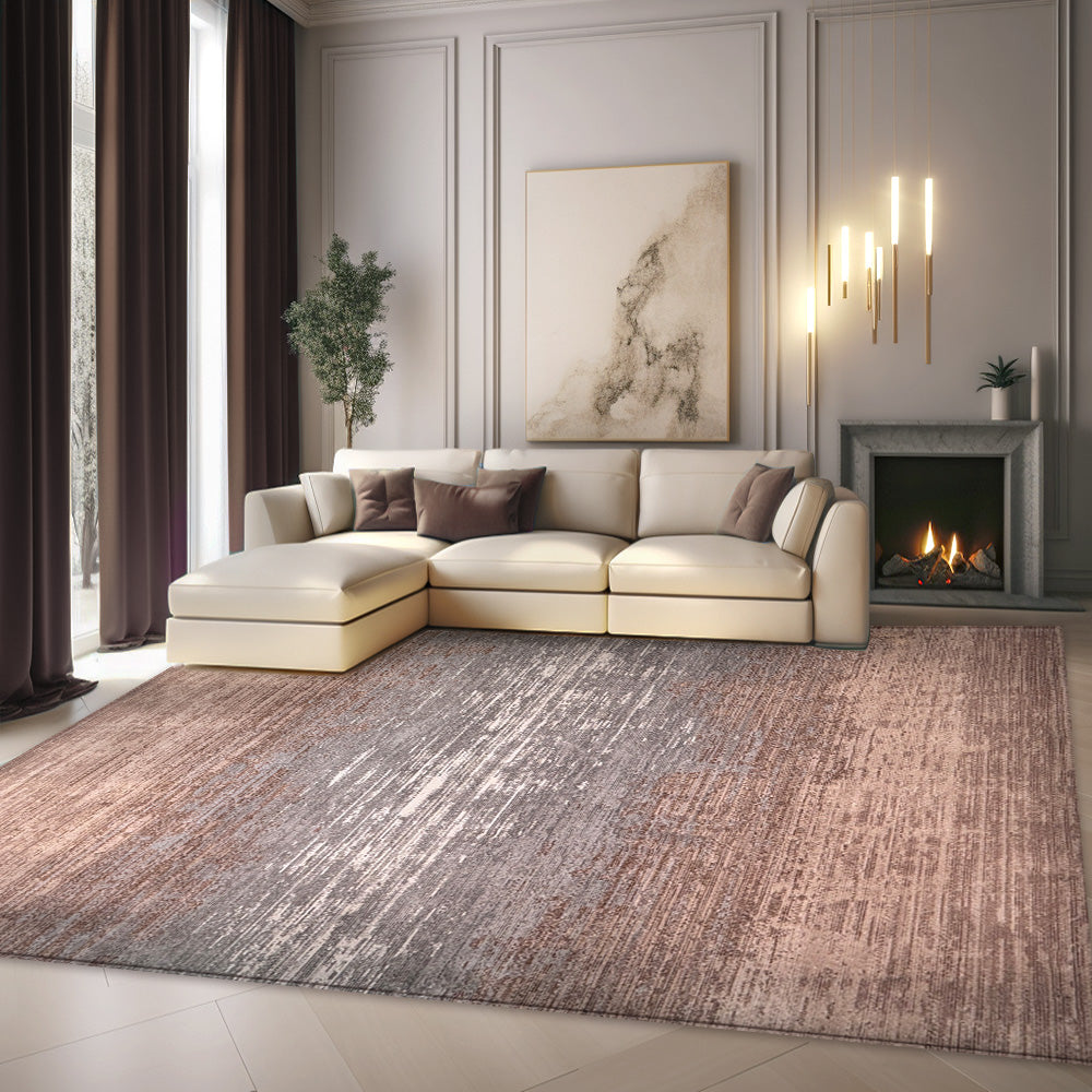 Apuseni Modern Beige Grey Lines Rug 554