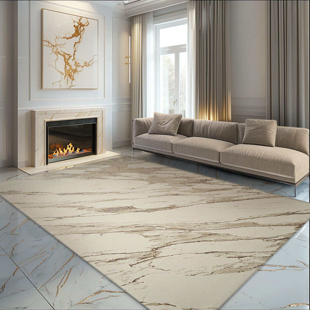 Elif Silky Soft New Age Cream Beige Rug