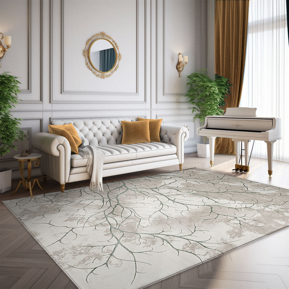 Elif Silky Soft Pearly Grey Rug