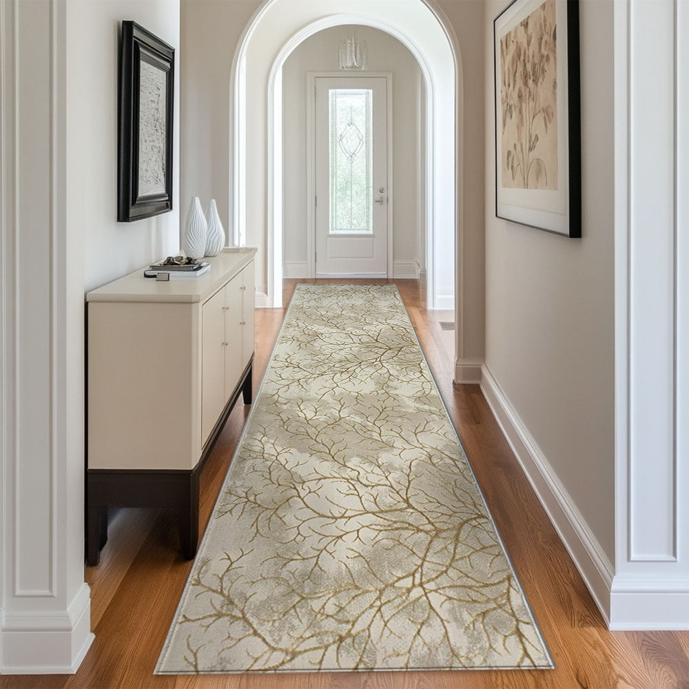 Elif Gold Cream Runner