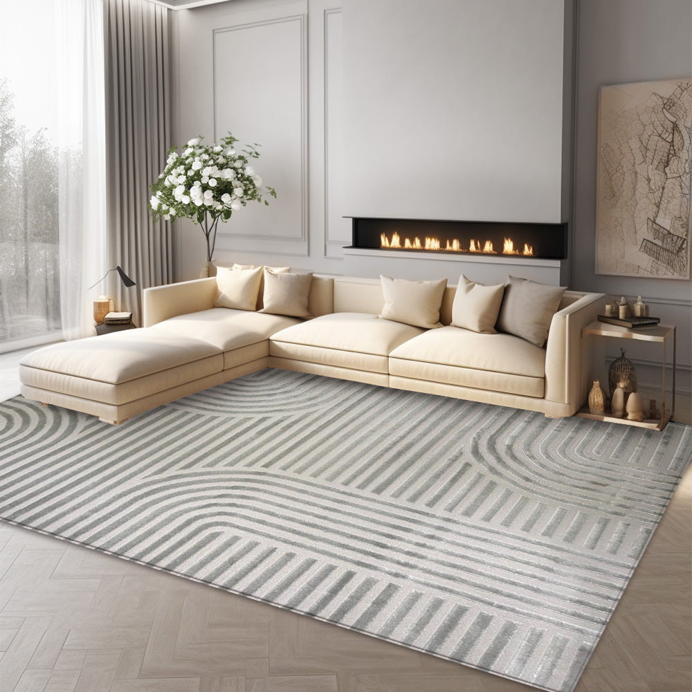 Vera Modern Grey Rug J487A