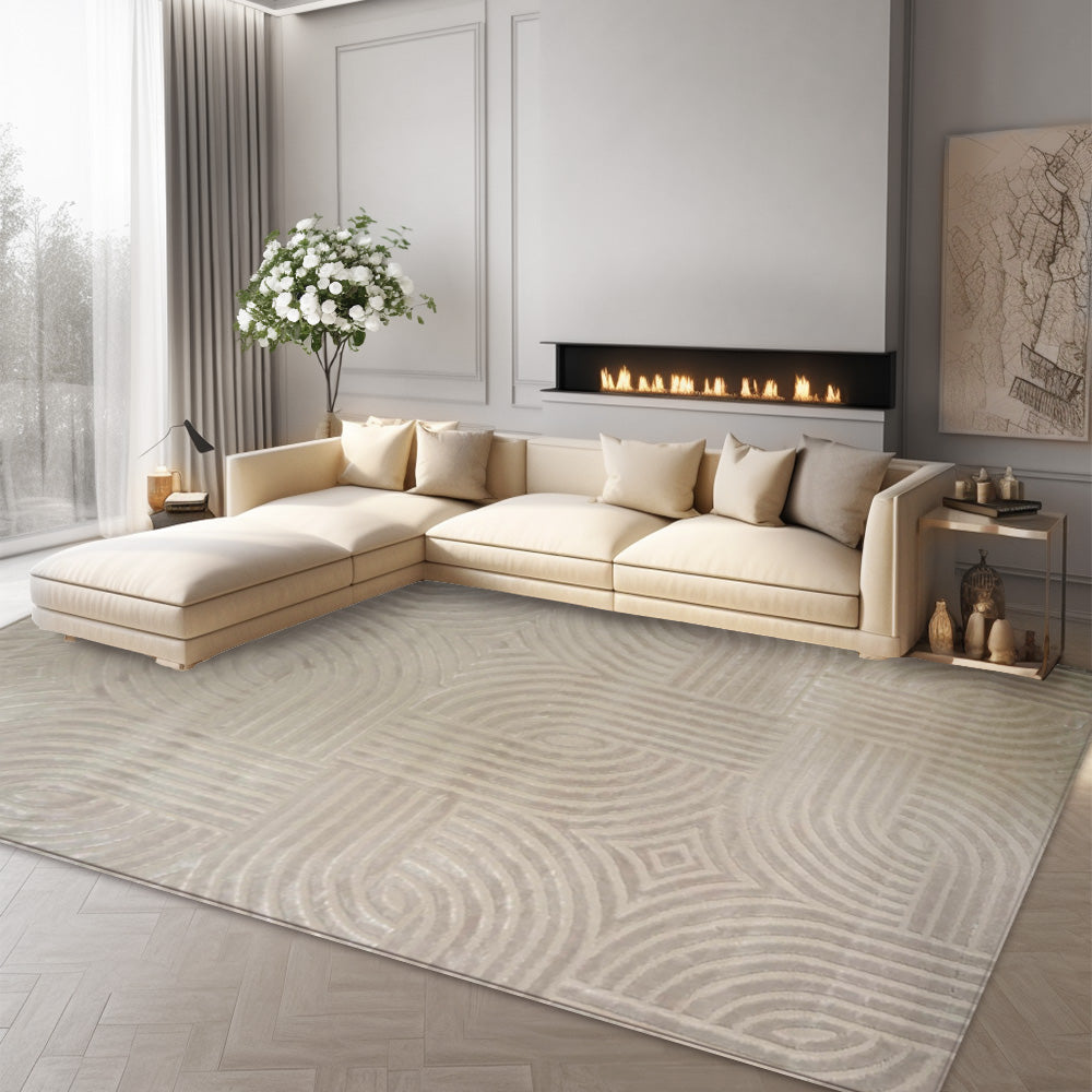Vera Modern Beige Rug E973B