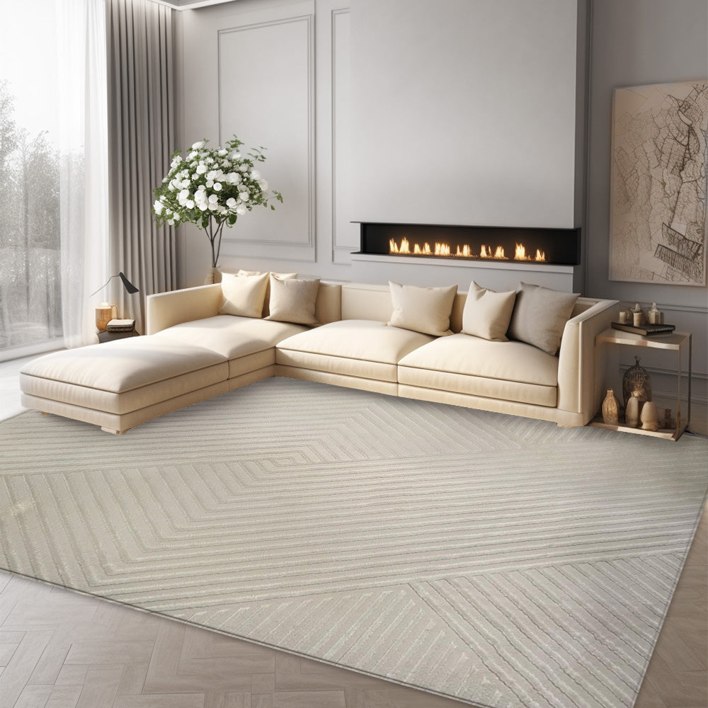 Vera Modern Cream Rug E944A