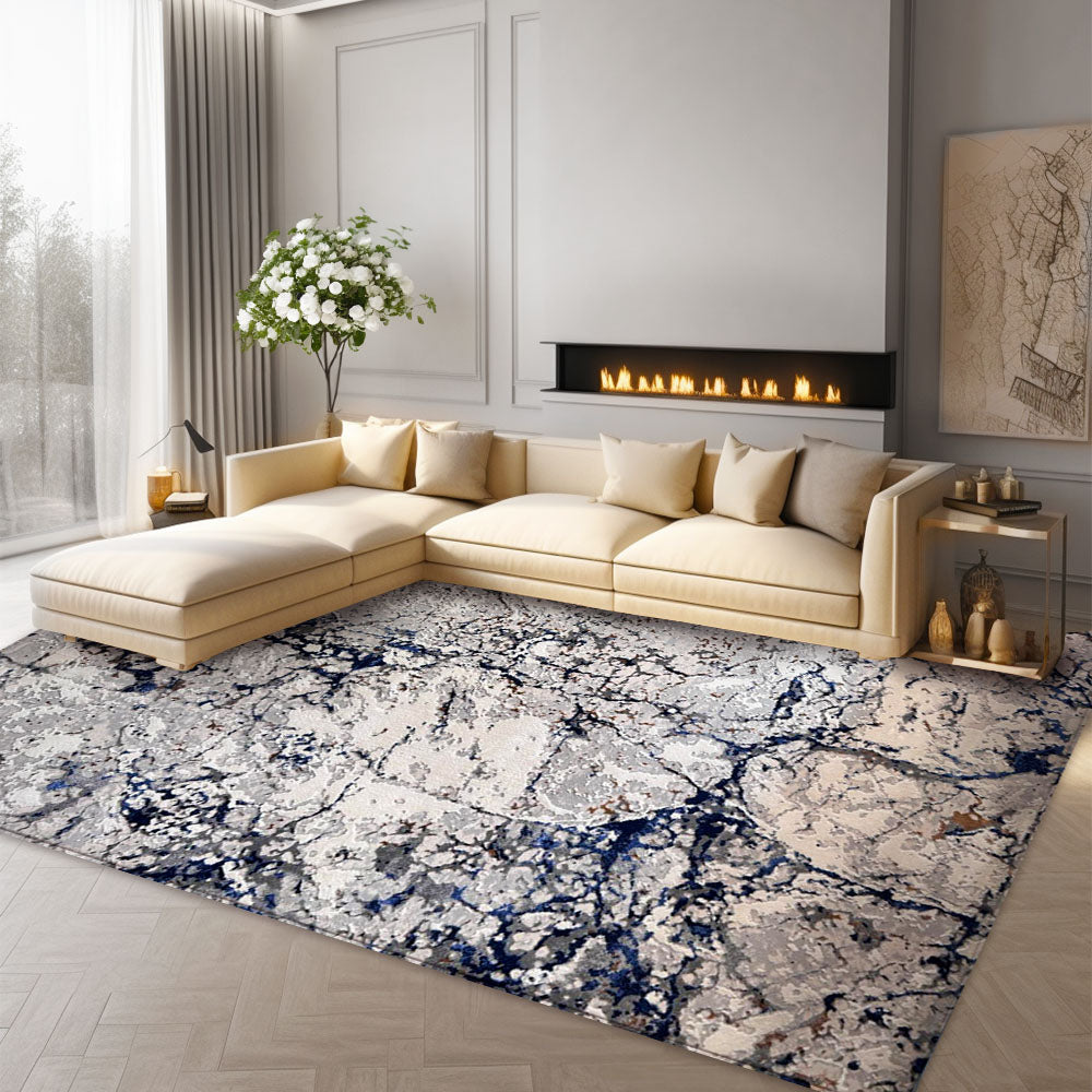Lavis Modern Cream Blue 78 Rug