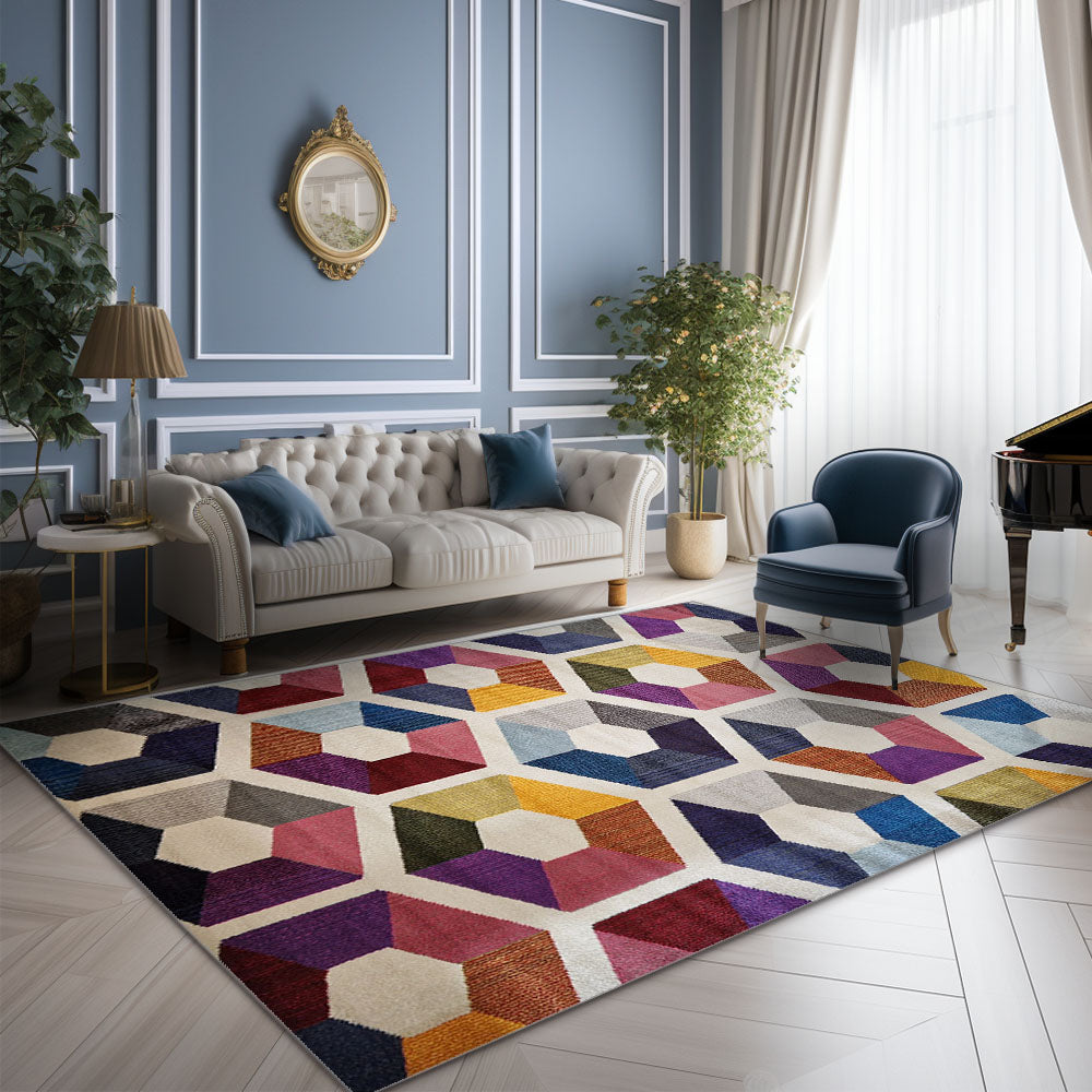 Casablanca Multicolor Hexagon I 67A Rug