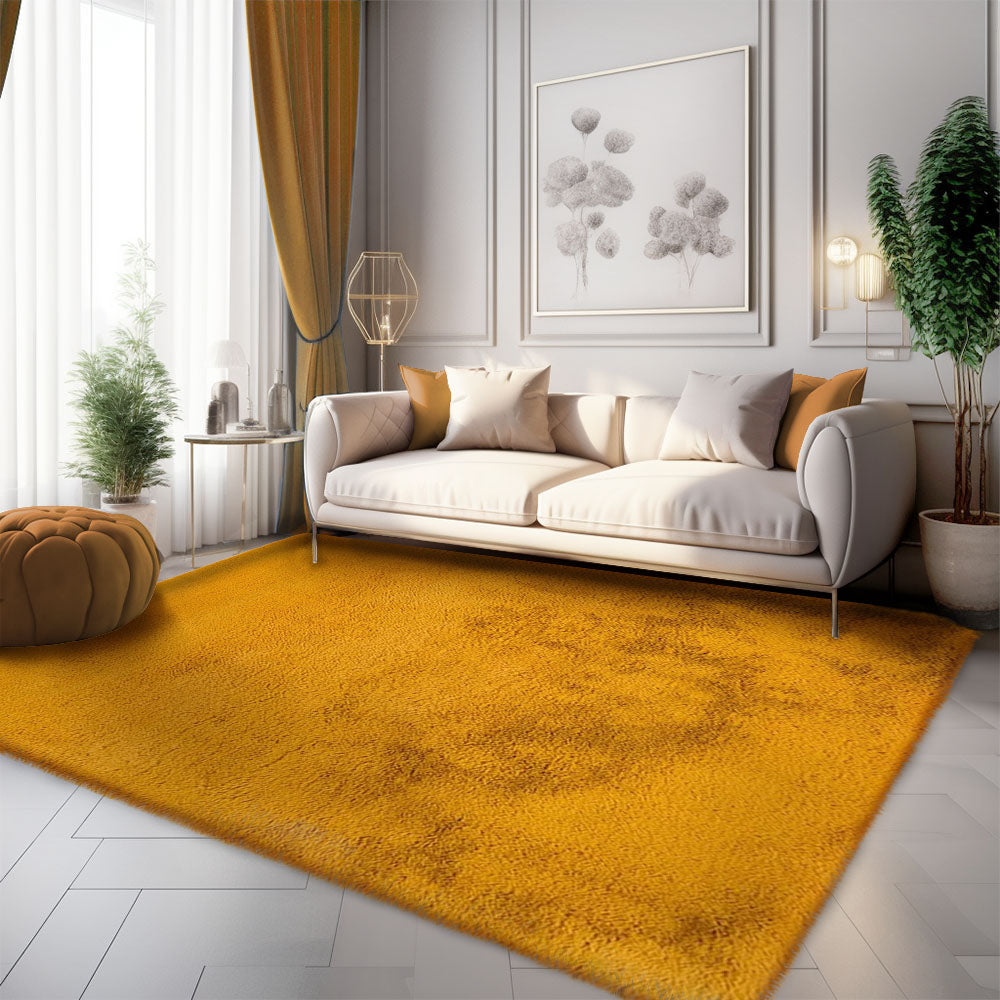 Fluffy Rabbit Veronico Rug, Yellow