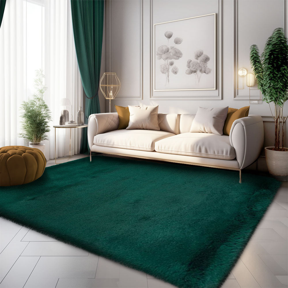 Fluffy Rabbit Veronico Rug, Green