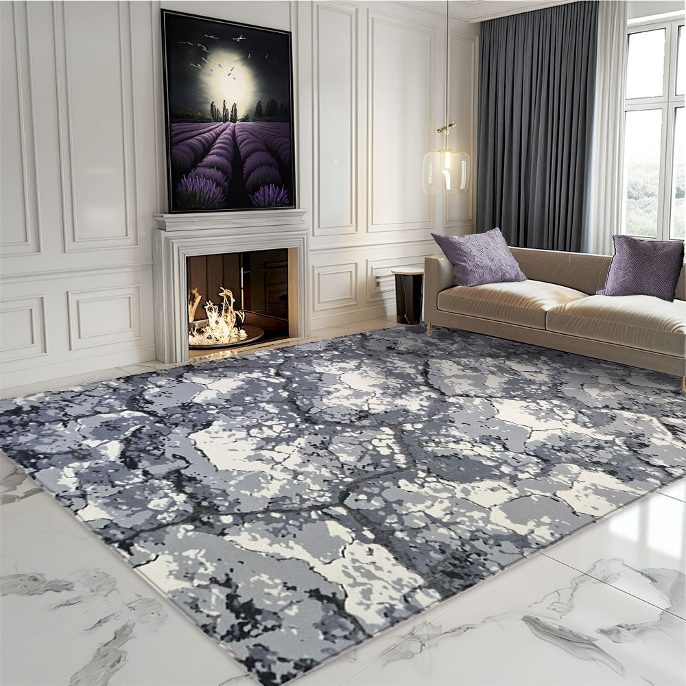 Milano Bedrock Cream Grey Rug